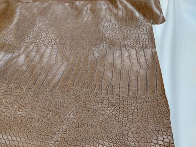 Δερματίνη 'Croco style' brown