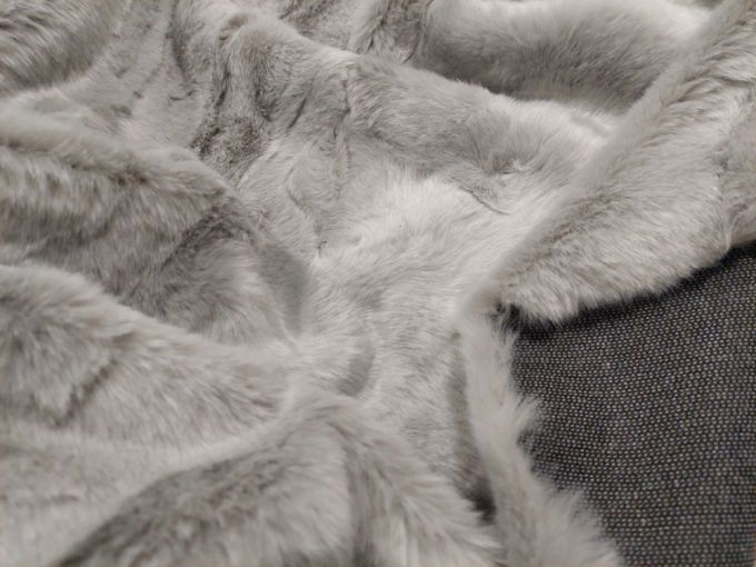 Γούνα οικολογική 'Rabbit' grey