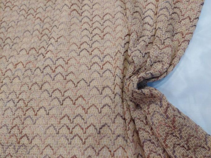 Πλεκτό 'Missoni style' dark beige