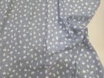 Viscose Linen Look-blue