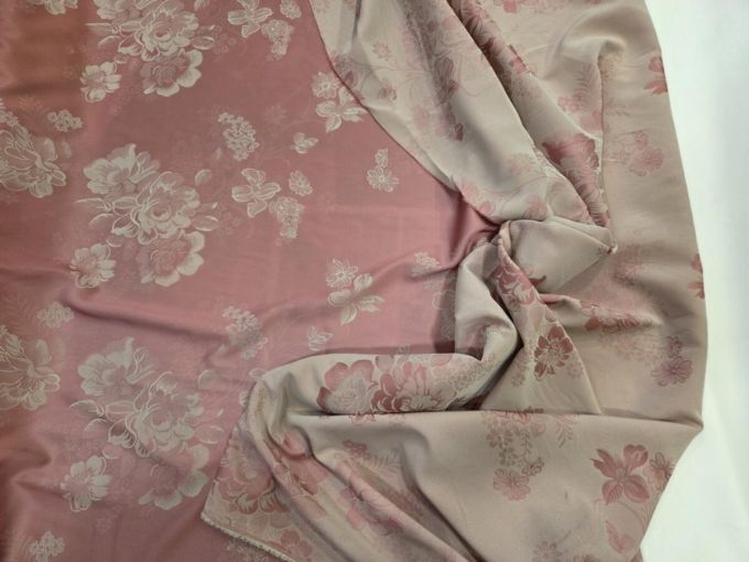 Σατέν-μπροκάρ Vintage Rose