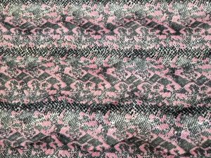 Γούνα οικολογική 'Snake print' pink