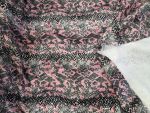Γούνα οικολογική 'Snake print' pink