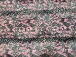 Γούνα οικολογική 'Snake print' pink