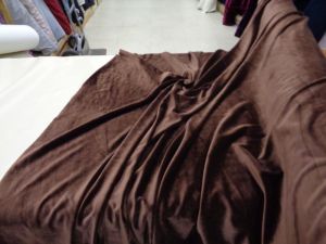 Βελουτέ ελαστικό 'Angels' brown-red
