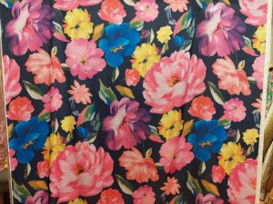 Σατέν 'ROSES' blue