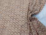 Πλεκτό 'Missoni style' dark beige