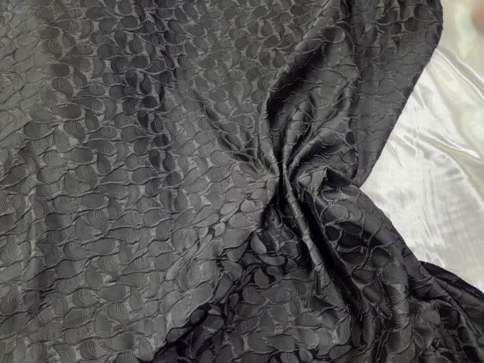 Μπροκάρ ζακάρ 'Black velvet'