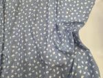 Viscose Linen Look-blue
