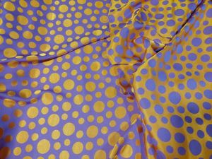 Σατέν 'Elegant bubbles' mauve