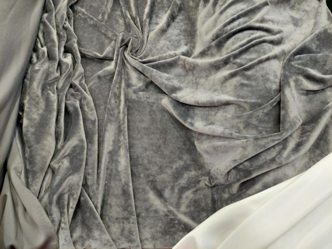Βελούδο ελαστικό 'Diamonds' grey